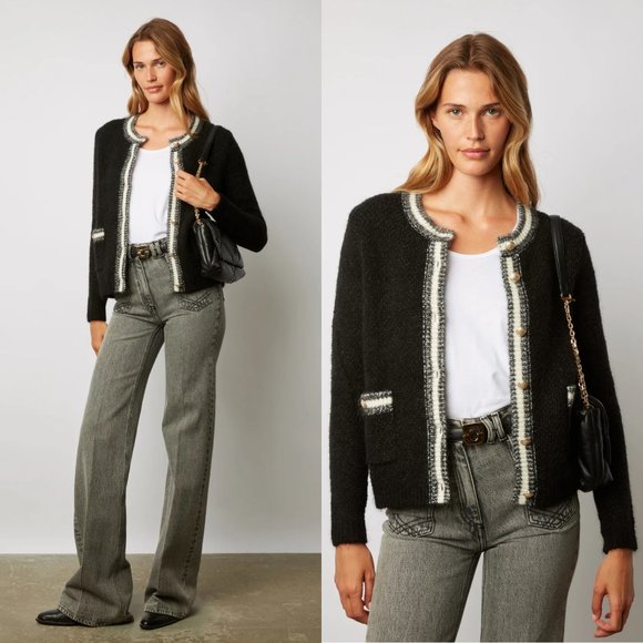 ❌SOLD❌Gerard darel lessandra wool mohair cardigan NO OFFERS CONSIDERED - Picture 3 of 7